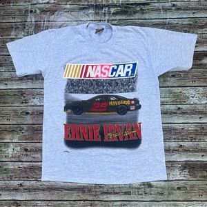 Vintage Nascar Ernie Irvan racing Men’s  T-shirt Made In USA Size Large
